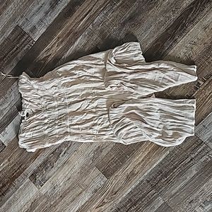 Beige womens pantsuit